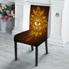 All Seeing Eye Gold Print Dining Chair Slipcover-grizzshop