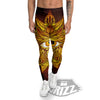 All Seeing Eye Gold Print Men's Leggings-grizzshop