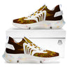 All Seeing Eye Gold Print White Gym Shoes-grizzshop