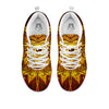 All Seeing Eye Gold Print White Sneaker-grizzshop