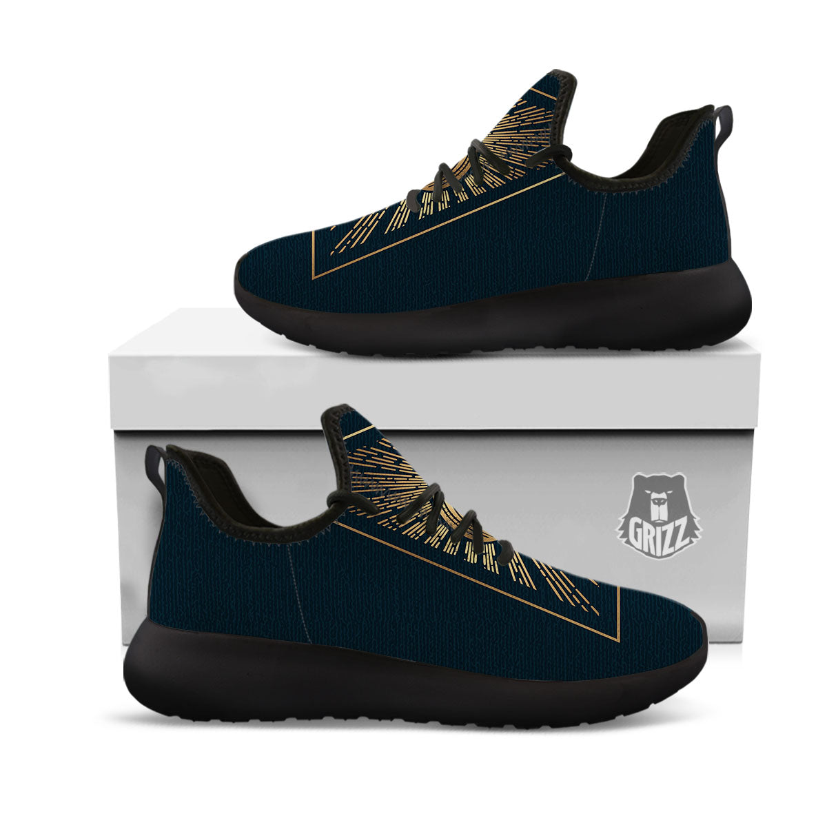 All Seeing Eye Masonic Print Black Athletic Shoes-grizzshop