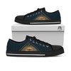 All Seeing Eye Masonic Print Black Low Top Shoes-grizzshop