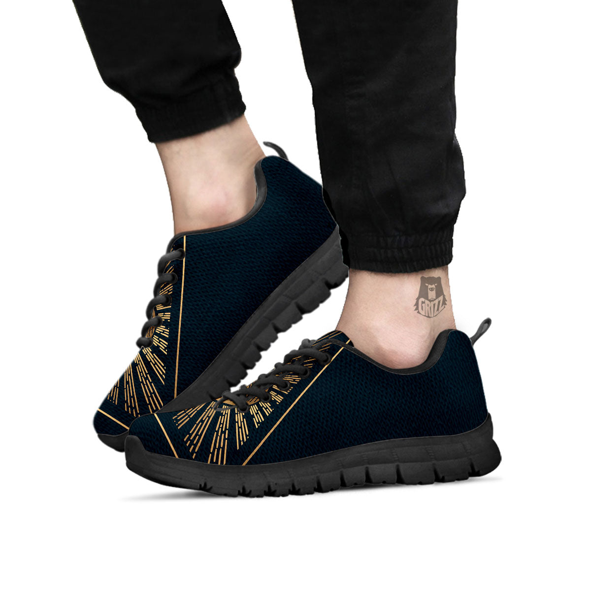 All Seeing Eye Masonic Print Black Sneaker-grizzshop
