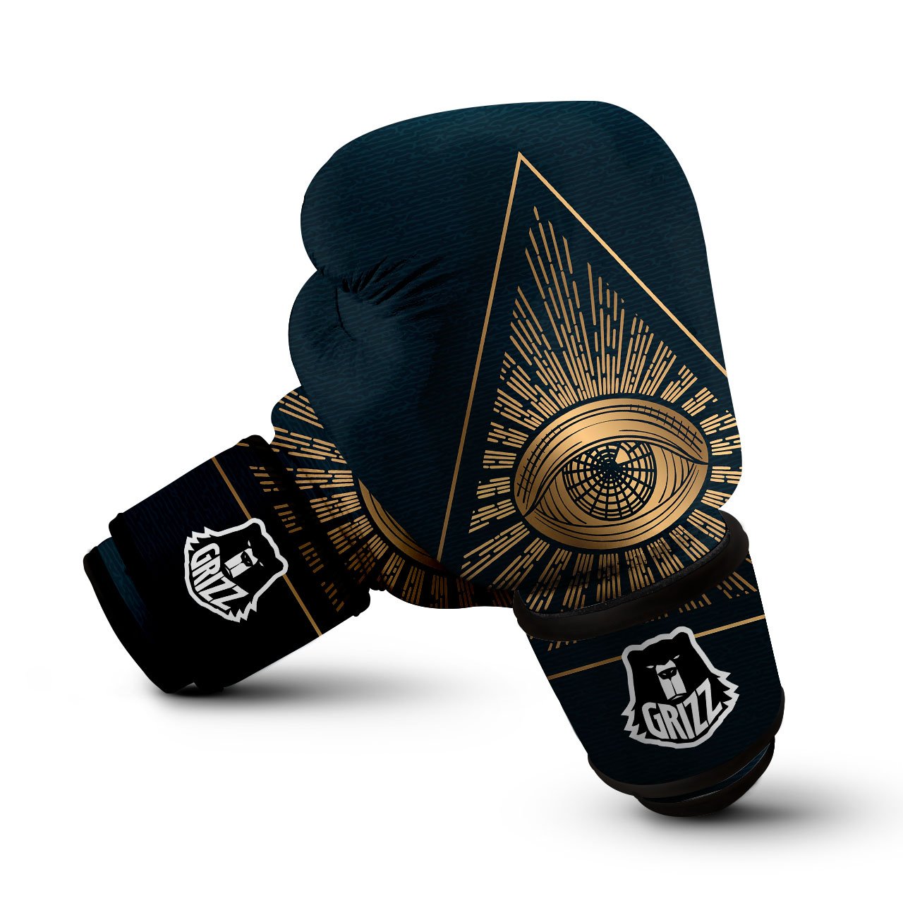 All Seeing Eye Masonic Print Boxing Gloves-grizzshop