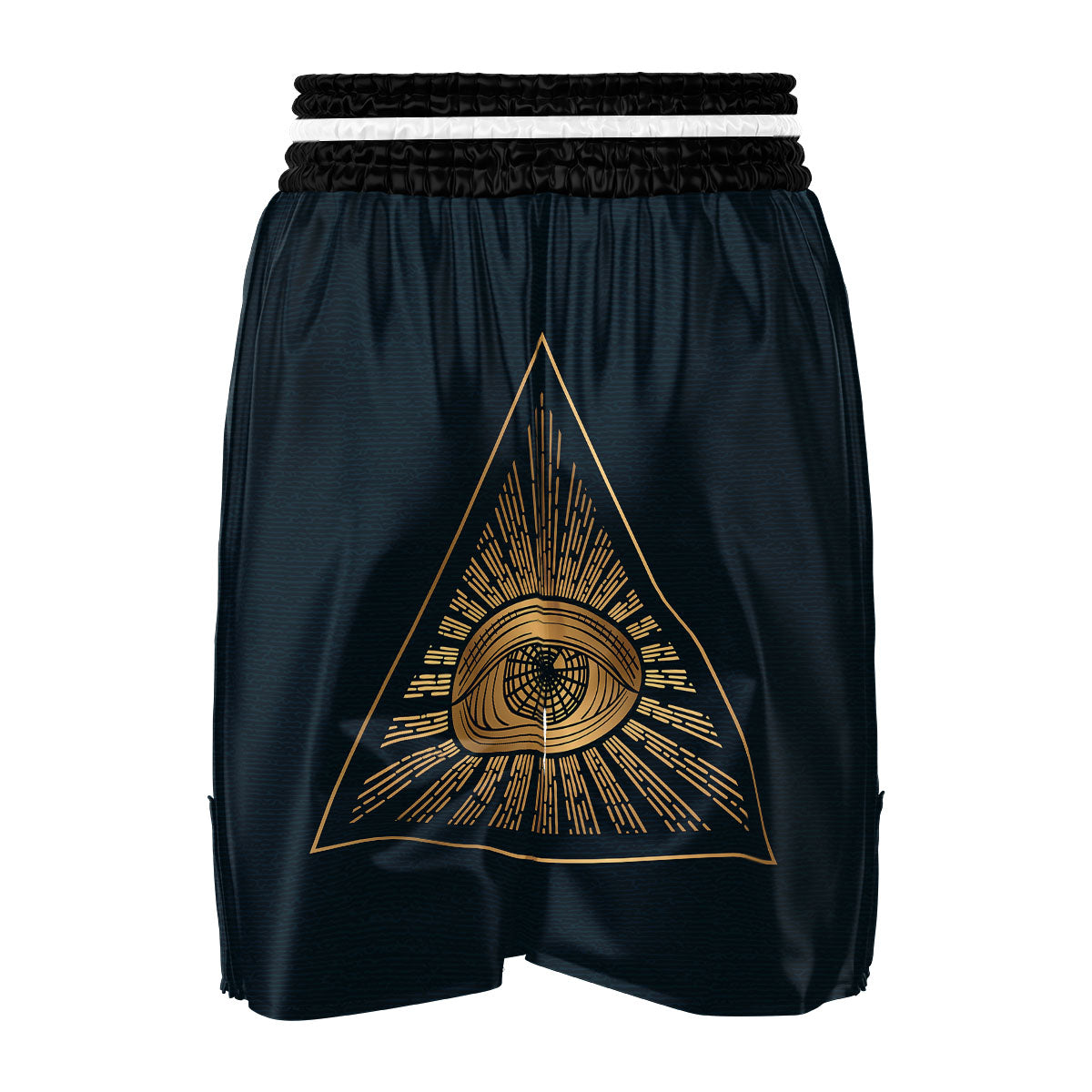 All Seeing Eye Masonic Print Boxing Shorts-grizzshop