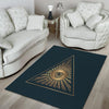 All Seeing Eye Masonic Print Floor Mat-grizzshop
