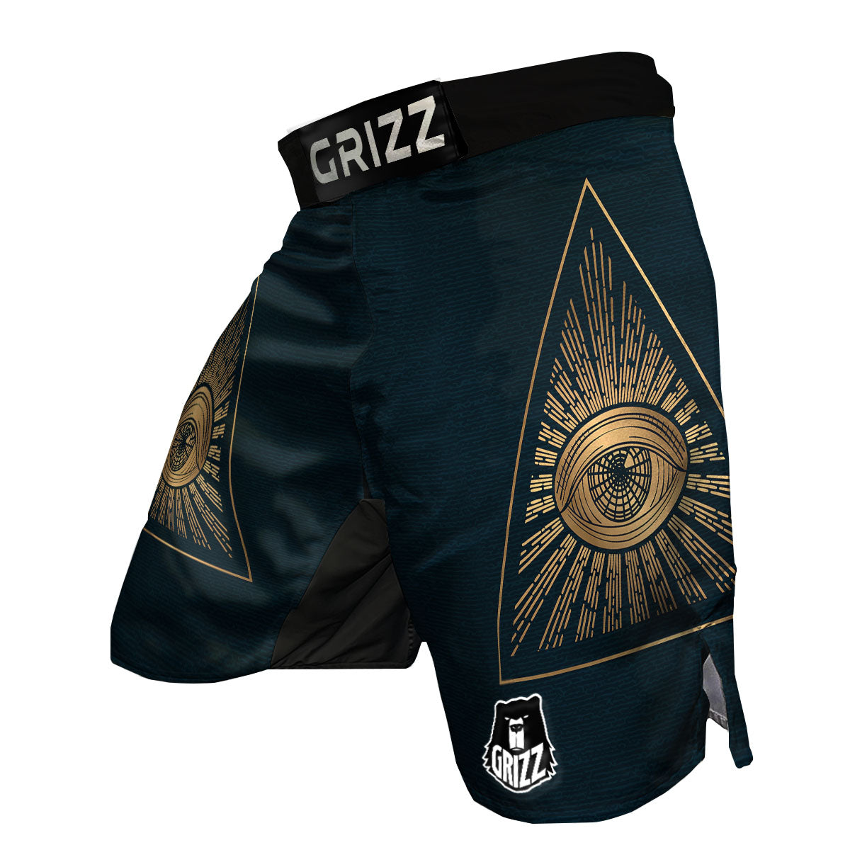 All Seeing Eye Masonic Print MMA Shorts-grizzshop