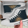 All Seeing Eye Masonic Print White High Top Shoes-grizzshop