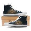 All Seeing Eye Masonic Print White High Top Shoes-grizzshop