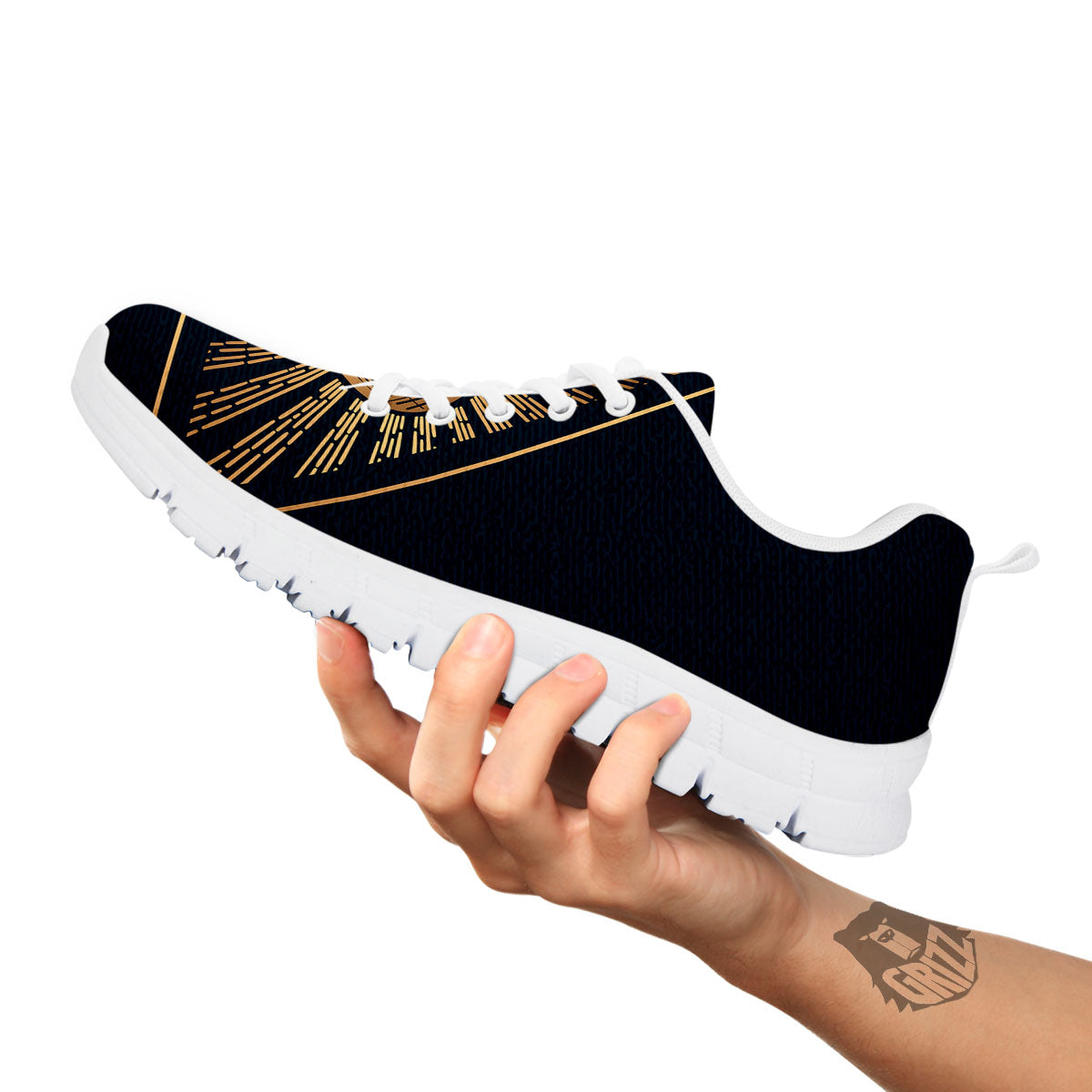 All Seeing Eye Masonic Print White Sneaker-grizzshop