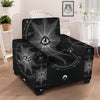 All Seeing Eye Sun Print Armchair Slipcover-grizzshop