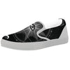 All Seeing Eye Sun Print White Slip On Shoes-grizzshop
