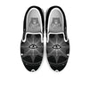 All Seeing Eye Sun Print White Slip On Shoes-grizzshop