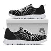 All Seeing Eye White And Black Print White Sneaker-grizzshop