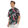 Aloha Flamingo Tropical Print Pattern Men's Short Sleeve Shirts-grizzshop