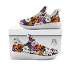 Aloha Flower Tropical Print Pattern White Athletic Shoes-grizzshop