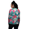 Aloha Hawaiian Flower Print Women's Bomber Jacket-grizzshop