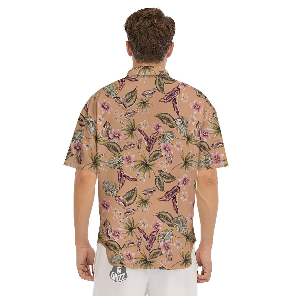Aloha Hawaiian Vintage Print Pattern Men's Short Sleeve Shirts-grizzshop