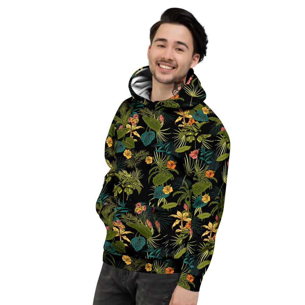 Aloha Hibiscus Tropical Print Pattern Men's Hoodie-grizzshop