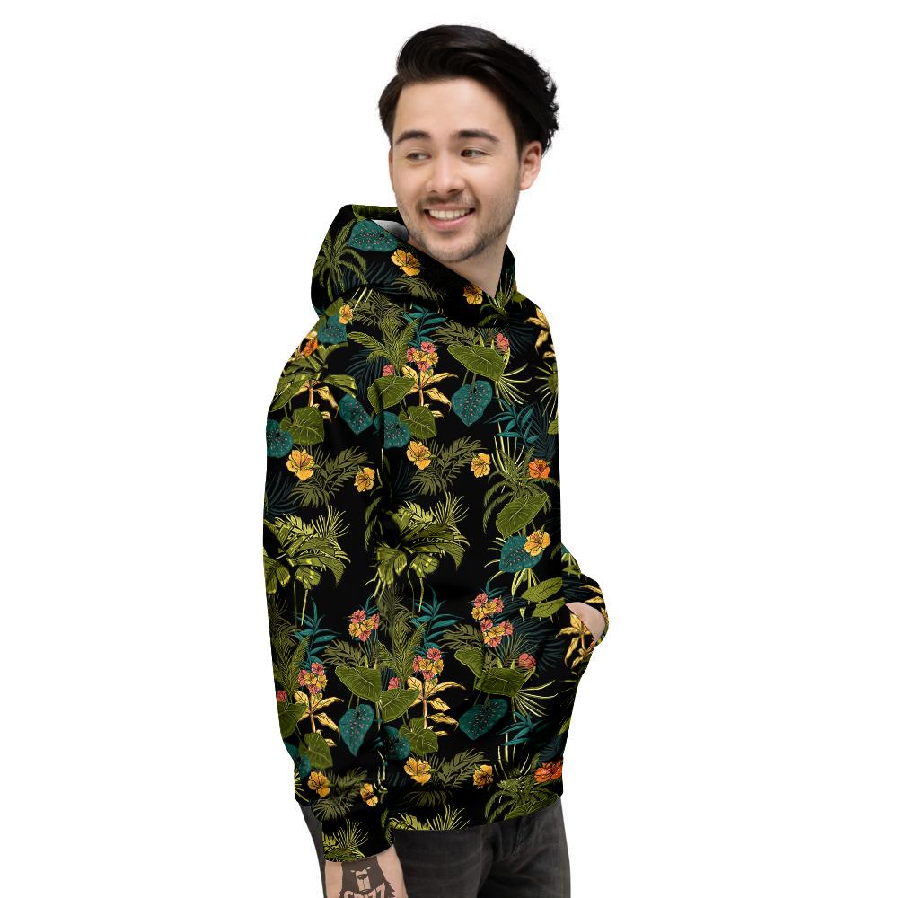 Aloha Hibiscus Tropical Print Pattern Men's Hoodie-grizzshop