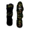 Aloha Hibiscus Tropical Print Pattern Muay Thai Shin Guards-grizzshop