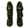 Aloha Hibiscus Tropical Print Pattern Muay Thai Shin Guards-grizzshop