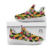 Aloha Pineapple Tropical Print Pattern Tropical White Athletic Shoes-grizzshop
