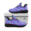 Aloha Psychedelic Tropical Print Pattern Black Athletic Shoes-grizzshop