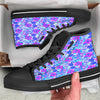 Aloha Psychedelic Tropical Print Pattern Black High Top Shoes-grizzshop