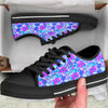 Aloha Psychedelic Tropical Print Pattern Black Low Top Shoes-grizzshop