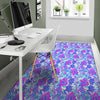 Aloha Psychedelic Tropical Print Pattern Floor Mat-grizzshop