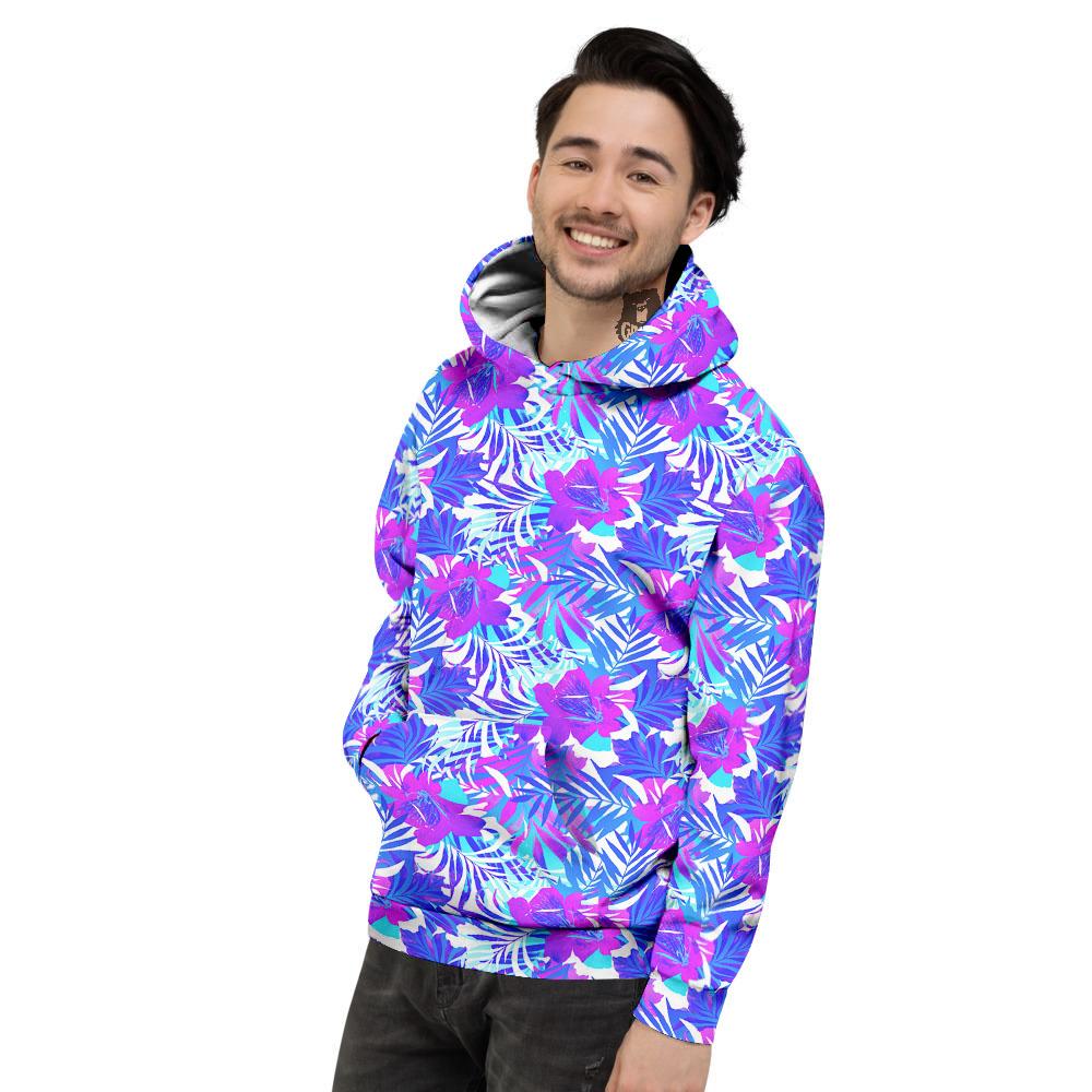 Aloha Psychedelic Tropical Print Pattern Men's Hoodie-grizzshop