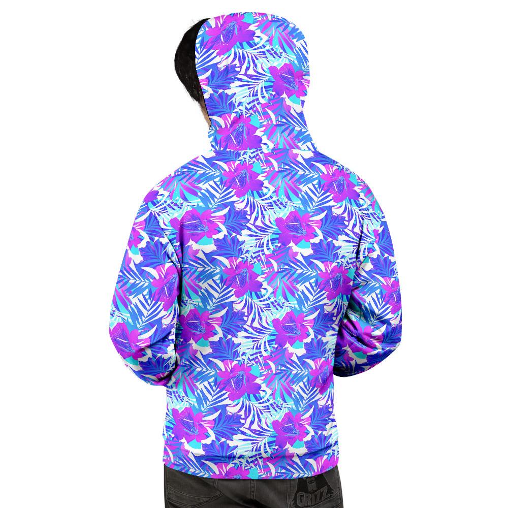 Aloha Psychedelic Tropical Print Pattern Men's Hoodie-grizzshop