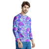 Aloha Psychedelic Tropical Print Pattern Men's Sweatshirt-grizzshop