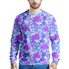 Aloha Psychedelic Tropical Print Pattern Men's Sweatshirt-grizzshop