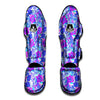 Aloha Psychedelic Tropical Print Pattern Muay Thai Shin Guards-grizzshop