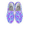 Aloha Psychedelic Tropical Print Pattern White Slip On Shoes-grizzshop