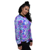 Aloha Psychedelic Tropical Print Pattern Women's Bomber Jacket-grizzshop