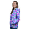 Aloha Psychedelic Tropical Print Pattern Women's Hoodie-grizzshop