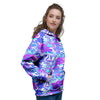 Aloha Psychedelic Tropical Print Pattern Women's Hoodie-grizzshop