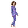 Aloha Psychedelic Tropical Print Pattern Women's Pajamas-grizzshop