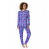 Aloha Psychedelic Tropical Print Pattern Women's Pajamas-grizzshop