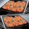 Alpaca Cactus Pattern Print Car Sun Shade-grizzshop