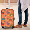 Alpaca Cactus Pattern Print Luggage Cover Protector-grizzshop