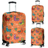 Alpaca Cactus Pattern Print Luggage Cover Protector-grizzshop