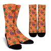 Alpaca Cactus Pattern Print Unisex Crew Socks-grizzshop