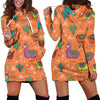 Alpaca Cactus Pattern Print Women Hoodie Dress-grizzshop