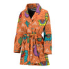 Alpaca Cactus Pattern Print Women Long Robe-grizzshop