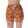 Alpaca Cactus Pattern Print Women's Shorts-grizzshop