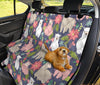 Alpaca Floral Pattern Print Pet Car Seat Cover-grizzshop